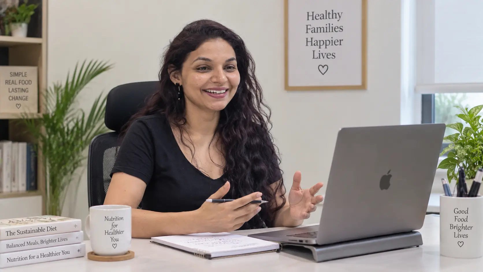 Nutrition consultation call via video session